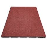 thumbnail of Fallschutzmatte "Play Protect" - Universelle & wetterfeste Bodenschutzmatte mit Drainage / 50 x 50 x 2.5 cm - Rot