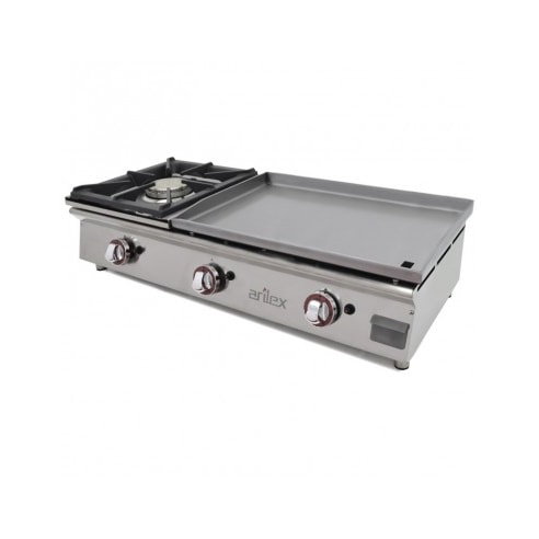 Plancha à gaz avec plaque de cuisson 100PGLFN de Arilex