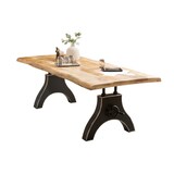 thumbnail of SIT Möbel Mango-Esstisch mit Baumkante | Platte 56 mm natur | A-Gestell Metall schwarz | B 160 x T 90 cm H 74 cm | 16010-11 | Serie TABLES & CO