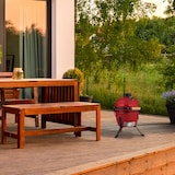 thumbnail of Relaxdays Kamado Grill, Ø 32 cm, Keramikgrill mit Thermometer bis 450°C, BBQ, Grillen, Kochen & Backen, Smoker, rot