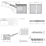 thumbnail of Hochschwenkbeschlag Weiß LF 3500-5200 Drucköffner Klappenbeschlag Klappenlift