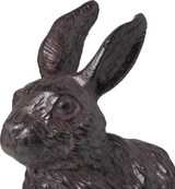 thumbnail of Dekofigur Hase aus Gusseisen braun Antik-Look - Gartendeko Osterhase wetterfest für draußen -  für Garten Terrasse Balkon ca. 22x11x22 cm