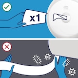 thumbnail of TORK SmartOne® |  Mini Papel Higiénico Blanco T9 (cod. 472193) - Caja 12 ud