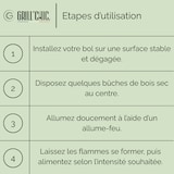 thumbnail of Ciotola da fuoco Auvergnat Corten Quadrato Legno 62 Ciotola Singola