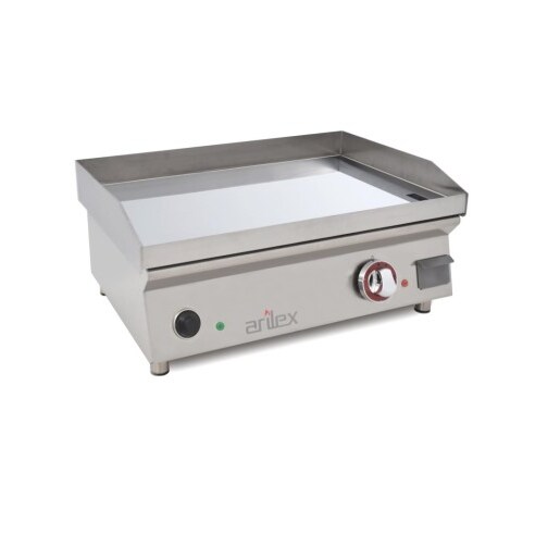 Plancha électrique lisse en CHROME - L600 | Arilex - 60PECN