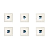 thumbnail of Excelsa lot de 6 assiettes Ocean céramique 17,5x5x17,5 cm multicolore