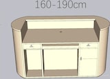thumbnail of Bancone Reception Negozio Cassa Salone Beige 160×60 cm【M Tiaowen 160】