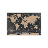thumbnail of ALLboards Tableau Magnétique en Métal Motif Carte du Monde Noir Vintage 90x60cm, MetalBoards pour tout type d’Aimants
