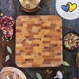 thumbnail of Tabla de cortar rectangular de madera - 32,5 x 36,5 x 4,5 cm - Tabla de cortar de madera de calidad hostelería - Marrón