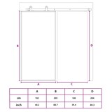 thumbnail of vidaXL Schiebetür ESG-Glas und Aluminium 102x205 cm Schwarz