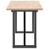 thumbnail of vidaXL Couchtisch O-Gestell 160x40x45 cm Massivholz Kiefer & Stahl