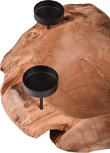 thumbnail of Kerzenhalter LEO Teak Natur 15x31x31cm Dekoration Wohnzimmer Büro
