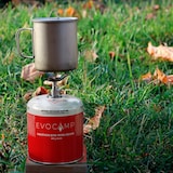 thumbnail of EVOCAMP 8x Propan Butan Gaskartuschen 450g, Schraubkartusche Eurogewinde 7/16" Ventilkartusche 809 ml für Weber Q100 Q1200