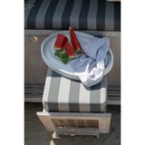 thumbnail of Strandkorb deVries PURE® Cliff XXL SUN - PE white kubu - Dessin 481 - inkl. Schutzhülle