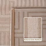 thumbnail of Carpetsale24, Kurzflor Teppich Wohnzimmer 240 x 340 cm, Beige Einfarbig Skandi-Boho Deko, 3D-Effekt, Extra Weich für Flur, Schlafzimmer und Küche