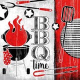 thumbnail of Mank Serviette Serviette BBQ-Time, 33 x 33cm, 50 Stück - stoffähnlich