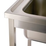 thumbnail of Cleiton® Fregadero de Acero Inoxidable de 2 Senos 1200x700x850 mm Desmontable | Pica Industrial con patas | Pila Lavadero para Cocina Restaurantes