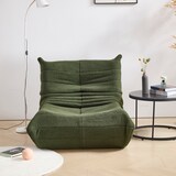 thumbnail of Chaise Lounge Sofa Teddyfleece Grün 189x112x82 cm ergonomisches Design