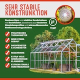 thumbnail of Gardebruk Aluminium Gewächshaus 7,2m² Treibhaus Garten Frühbeet