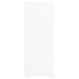 thumbnail of Décoshop26 - Caissons à tiroirs meuble de bureau sur roulettes 8 tiroirs 28 x 41 x 109 cm en métal blanc DEC024567