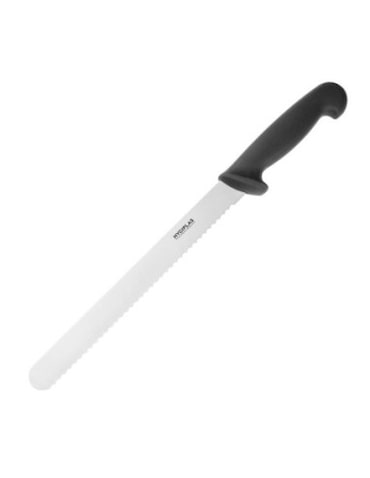 Cuchillo Serrado Negro 250 mm Hygiplas Inox 250 HYGIPLAS