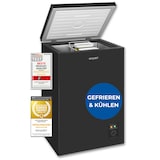 thumbnail of Exquisit Gefriertruhe, Kombigerät, 2-in-1, 99 Liter, Tiefkühltruhe, Kühlen, 4-Sterne-Gefrieren, Gefrierkorb, GT100-050E schwarz