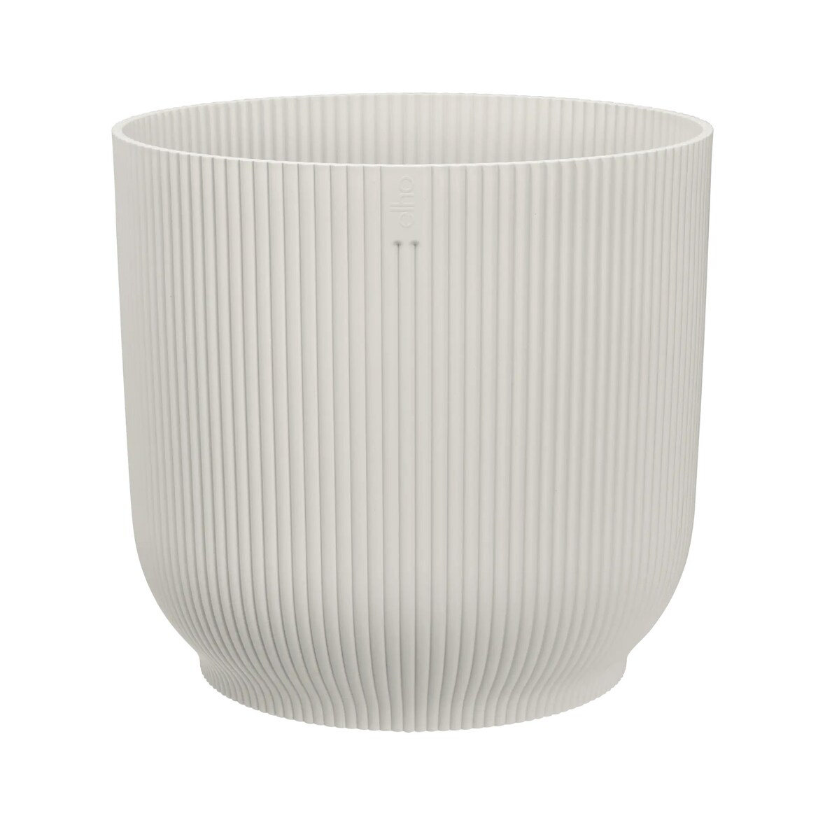 Weißer runder Blumentopf Ø30cm recycelt robust
