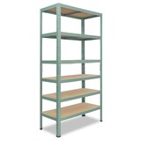 thumbnail of shelfplaza HOME Schwerlastregal 200x75x50 cm in grün mit 6 Böden und 145.83333333333 kg Traglast pro Boden