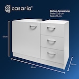 thumbnail of CASARIA® Badmöbel Set Waschbeckenunterschrank Badezimmerhochschrank Waschmaschinenschrank