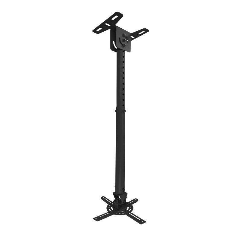 Tooq Soporte de Techo para Proyector - Inclinable y Giratorio - Apto para Techos Inclinados - Peso Max 20Kg - Color Negro PJ3...