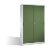thumbnail of C+P Schiebetürenschrank Acurado-2000 | HxBxT 195x120x40cm | Lichtgrau/Resedagrün von PROREGAL