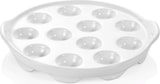 thumbnail of 12x Schneckenpfanne für 12 Schnecken mit Lappengriffen Ø 20 cm weiß, Porzellan
