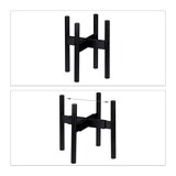 thumbnail of Relaxdays Blumenständer Bambus, individuell verstellbar, für Blumentöpfe bis 32 cm, Pflanzenständer, H: 35,5 cm, schwarz