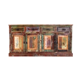 thumbnail of SIT Möbel Sideboard | 4 Türen, 4 Schubladen | Altholz lackiert | bunt | B 160 x T 40 x H 80 cm | 09113-98 | Serie RIVERBOAT