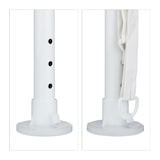 thumbnail of Relaxdays Pavillon 3x3 m, 2 Seitenteile, Metall Gestell, PE Plane, Fenster, Festival Partyzelt, Geschlossen, Weiß