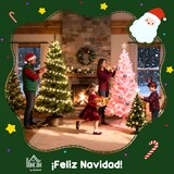 thumbnail of Árbol de Navidad 90 cm árbol de Navidad con fibra óptica árbol de Navidad artificial con 90 luces LED y 90 ramas para interior verde y blanco
