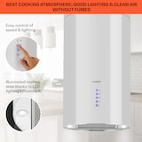 thumbnail of Klarstein Beretta Inselabzugshaube Ø35cm Ab-/Umluft 650m³/h LED Aktivkohlefilter Weiß