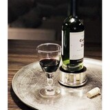 thumbnail of Untersetzer Flaschenuntersetzer Derby, schwerversilbert, mit Holzboden, Durchmesser 10 cm