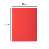 thumbnail of Exacompta - Réf. 800012E - Paquet de 100 sous-chemises ROCK''S 80 g/m2 - dim 22 x 31 cm pour A4 - couelur rouge