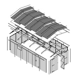 thumbnail of Garage de madeira M102 – 591 x 303 cm – 18 m2