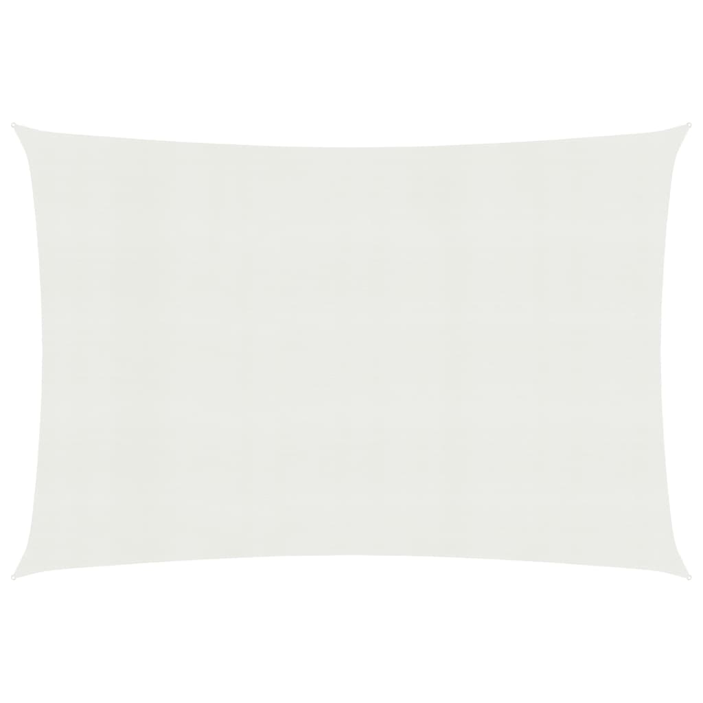 vidaXL Sonnensegel 160 g/m² Weiß 6x8 m HDPE