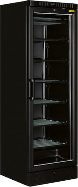 thumbnail of Nordcap Glastürtiefkühlschrank TK 385 G Black, mit statischer Kühlung und Glastür mit Griff