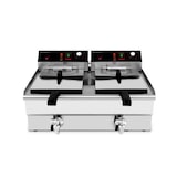 thumbnail of Fritadeira elétrica profissional 2x10L – 6 kW – inox – 20 L