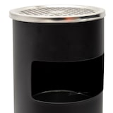 thumbnail of Danieli Store | Cenicero de pie redondo | Cenicero exterior negro con papelera | Ceniceros con tapa de rejilla y cubo de basura extraíble