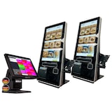thumbnail of Kassensystem mit 2x 21" SelbstBedienungs-Terminal für Gastronomie und Schnellgastroniomie, SB-Kasse SB-Kiosk