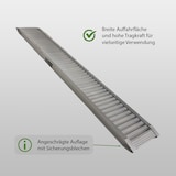 thumbnail of TRUTZHOLM 1 x Profi Schwerlastrampe 200 cm Traglast 1000 kg Alu grau Verladerampe Auffahrrampe