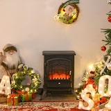 thumbnail of HOMCOM Chimenea Eléctrica Vertical 45x28x54 cm 1000/2000W Efecto Leña Ardiendo(Tipo 5)