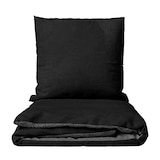 thumbnail of Bettwäsche 155x220 cm Fleece Schwarz Anthrazit Wendeseite Winter warm