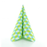 thumbnail of Sovie HOME Serviette Chicago in Blau-Grün aus Linclass® Airlaid 40 x 40 cm, 12 Stück - 3D-Optik