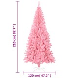 thumbnail of Künstlicher Weihnachtsbaum mit Ständer Rosa 210 cm PVC
